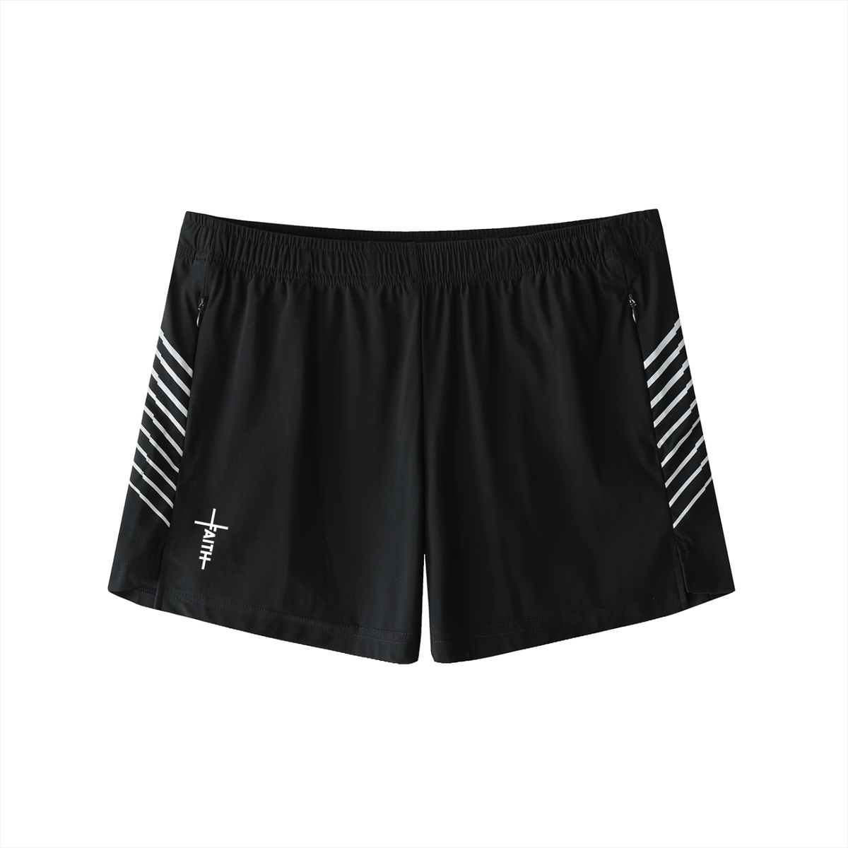 Faith Cross Shorts in black